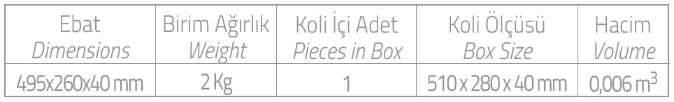 ABS Plastik Tepsi -ALT ABS Plastik Tepsi