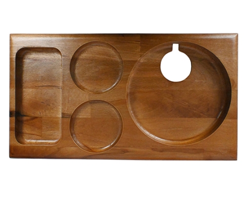 Mini Ahşap Karşılama Tepsi-BOŞ